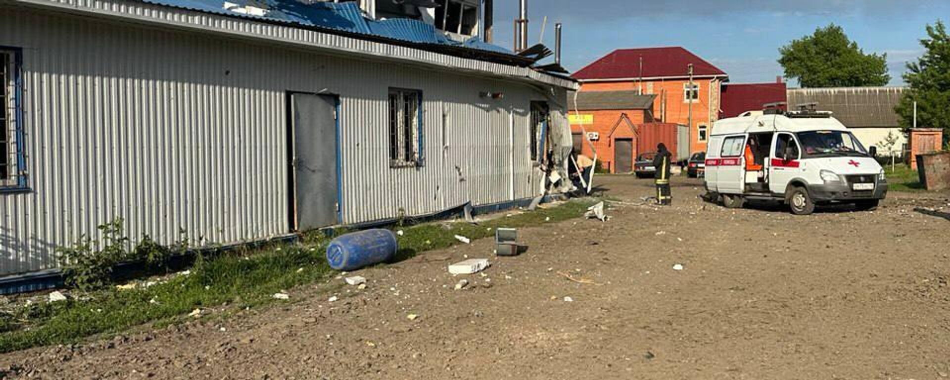 Последствия массированного удара ВСУ по Льгову в Курской области - 俄罗斯卫星通讯社, 1920, 23.05.2025