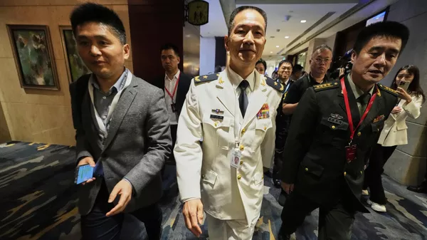 中國人民解放軍國防大學代表團團長、國防大學副校長兼教育長胡鋼鋒少將 - 俄羅斯衛星通訊社
