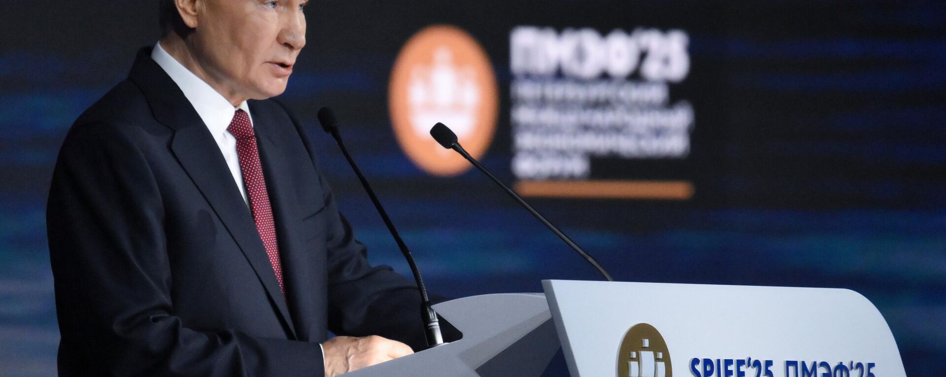 普京总统在圣彼得堡国际经济论坛全会上的演讲已正式开始 - 俄罗斯卫星通讯社, 1920, 20.06.2025