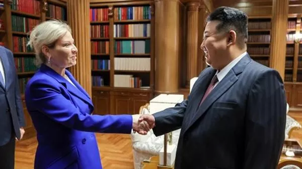 金正恩會見俄文化部長 - 俄羅斯衛星通訊社