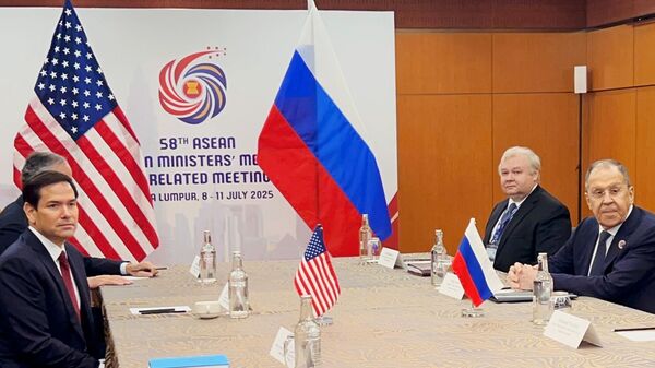 俄罗斯外长拉夫罗夫与美国国务卿鲁比奥的会晤（资料图片） - 俄罗斯卫星通讯社