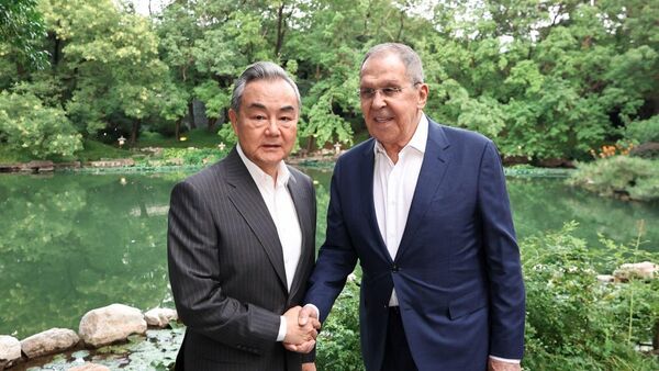 俄羅斯外長謝爾蓋·拉夫羅夫和中國外長王毅 - 俄羅斯衛星通訊社