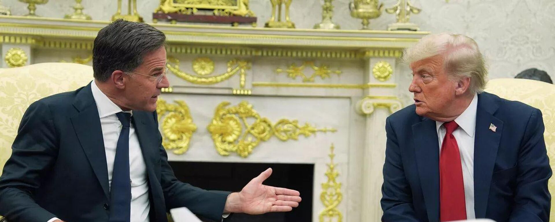 美国总统特朗普与北约秘书长马克·吕特的会晤（2025年7月14日） - 俄罗斯卫星通讯社, 1920, 15.07.2025