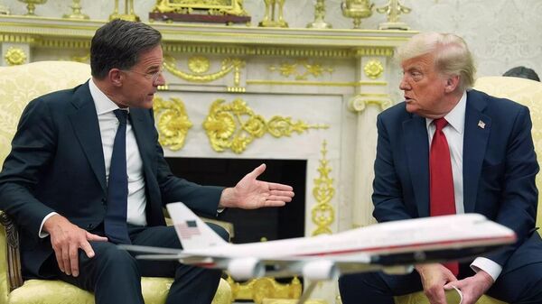 唐纳德·特朗普与马克·吕特（资料图片） - 俄罗斯卫星通讯社