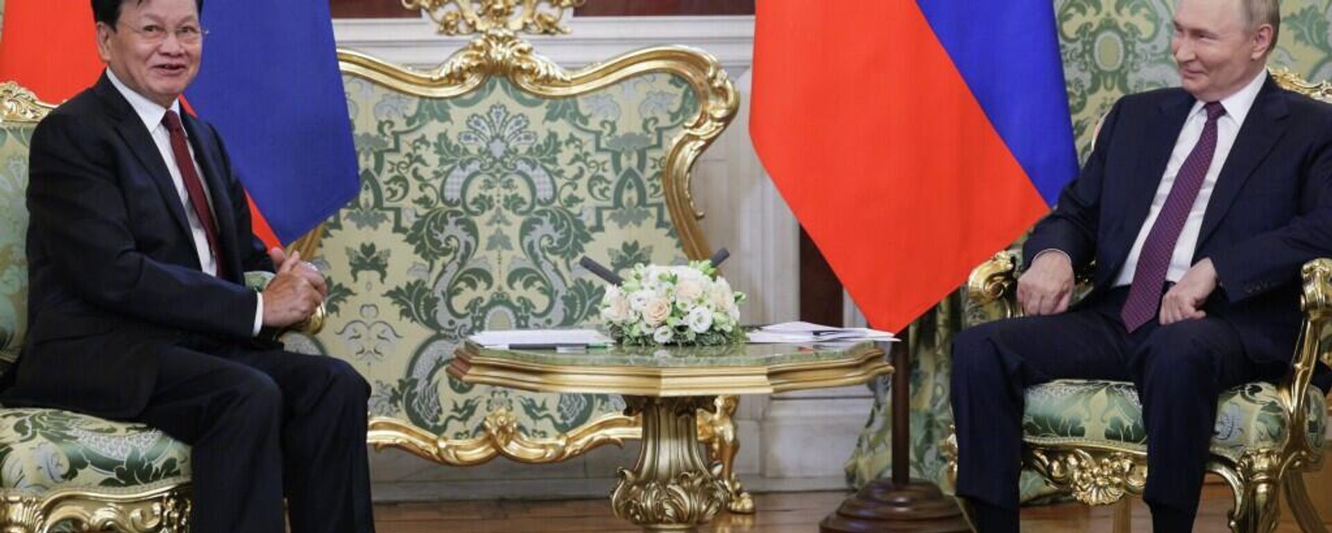 普京称与老挝国家主席在克里姆林宫的会谈富有成效且具建设性 - 俄罗斯卫星通讯社, 1920, 31.07.2025