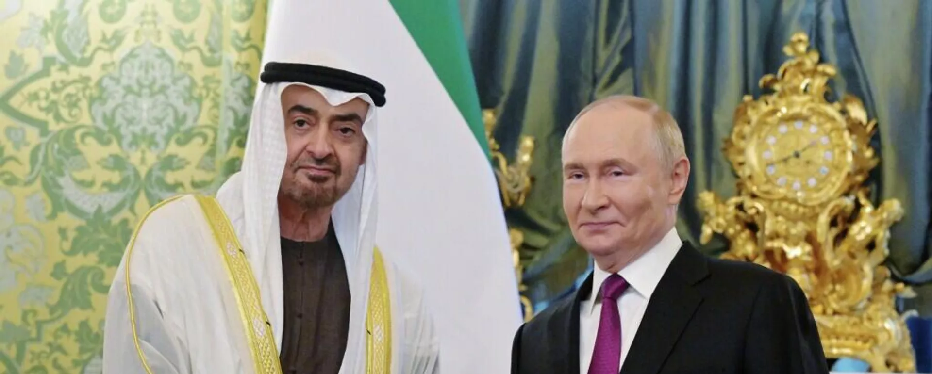 普京与阿联酋总统强调必须停止中东军事行动 - 俄罗斯卫星通讯社, 1920, 01.04.2026