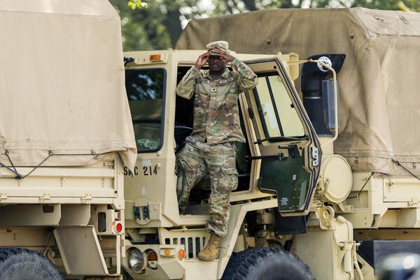 8月17日，哥倫比亞特區國民警衛隊一名隊員。 - 俄羅斯衛星通訊社