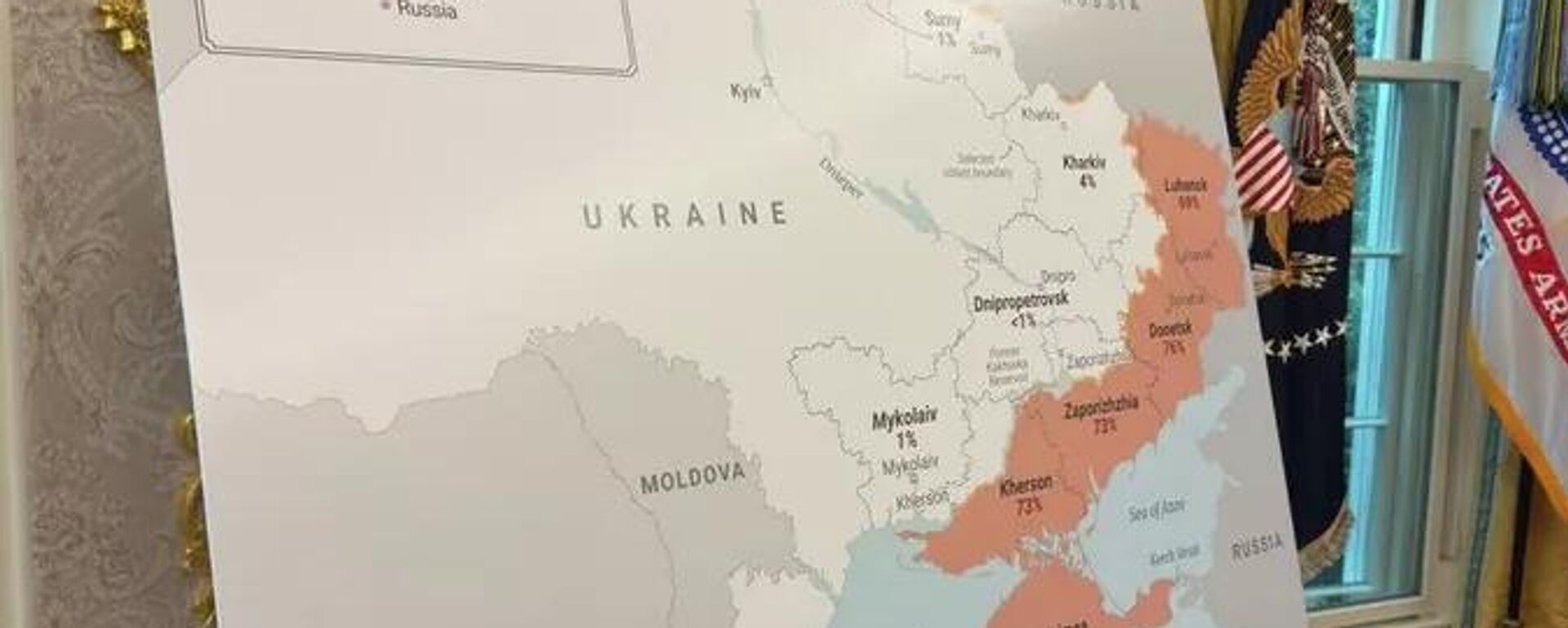 白宮展示的烏克蘭地圖 - 俄羅斯衛星通訊社, 1920, 19.08.2025