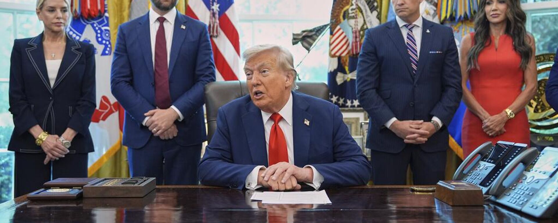 特朗普称美国愿与俄中共同削减核武器 - 俄罗斯卫星通讯社, 1920, 26.08.2025