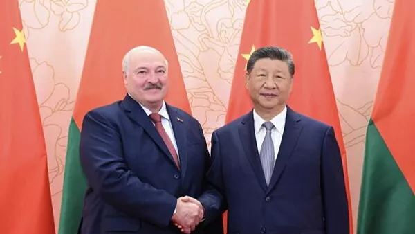 白俄罗斯总统亚历山大·卢卡申科再次与中国国家主席习近平  - 俄罗斯卫星通讯社