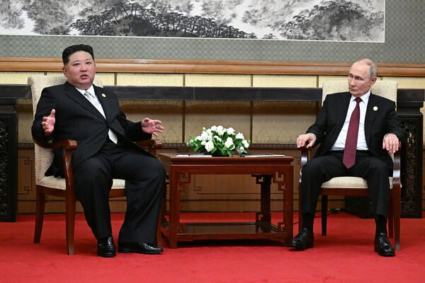 普京与金正恩举行会晤 - 俄罗斯卫星通讯社