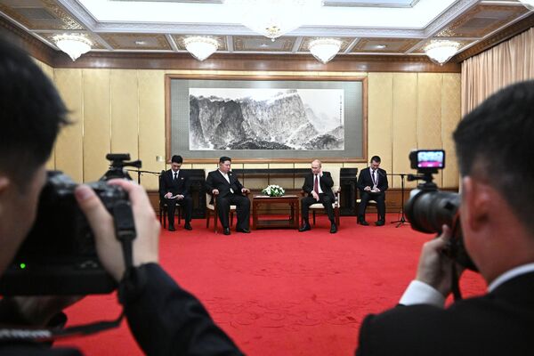 普京与金正恩举行会晤 - 俄罗斯卫星通讯社