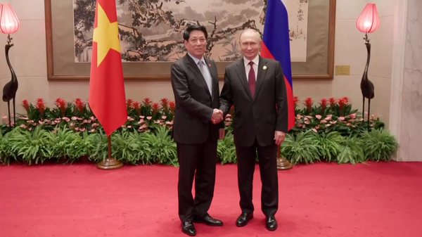 普京在北京會見越南國家主席梁強   - 俄羅斯衛星通訊社