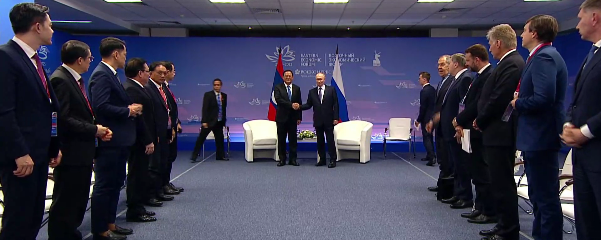 普京在东方经济论坛期间会见老挝总理 - 俄罗斯卫星通讯社, 1920, 04.09.2025