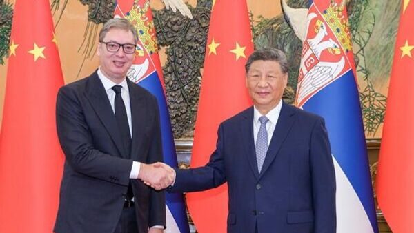 習近平在北京會見武契奇 - 俄羅斯衛星通訊社