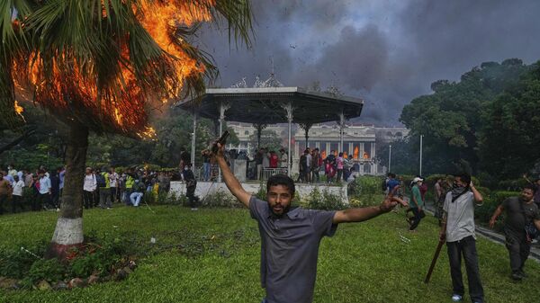 尼泊尔抗议活动 - 俄罗斯卫星通讯社