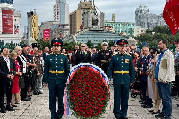 俄驻华大使莫尔古洛夫在哈尔滨参加纪念抗战胜利80周年系列活动 - 俄罗斯卫星通讯社