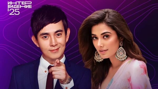 印度演员斯特菲·帕特尔（Stefy Patel）和中国电视主持人孟磊 - 俄罗斯卫星通讯社