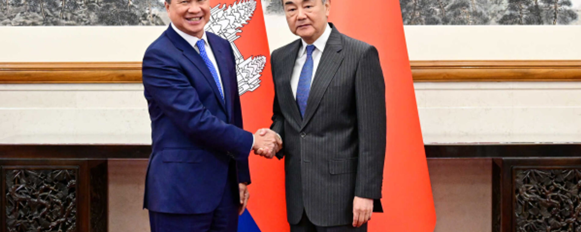 王毅会见柬埔寨副首相孙占托 - 俄罗斯卫星通讯社, 1920, 17.09.2025