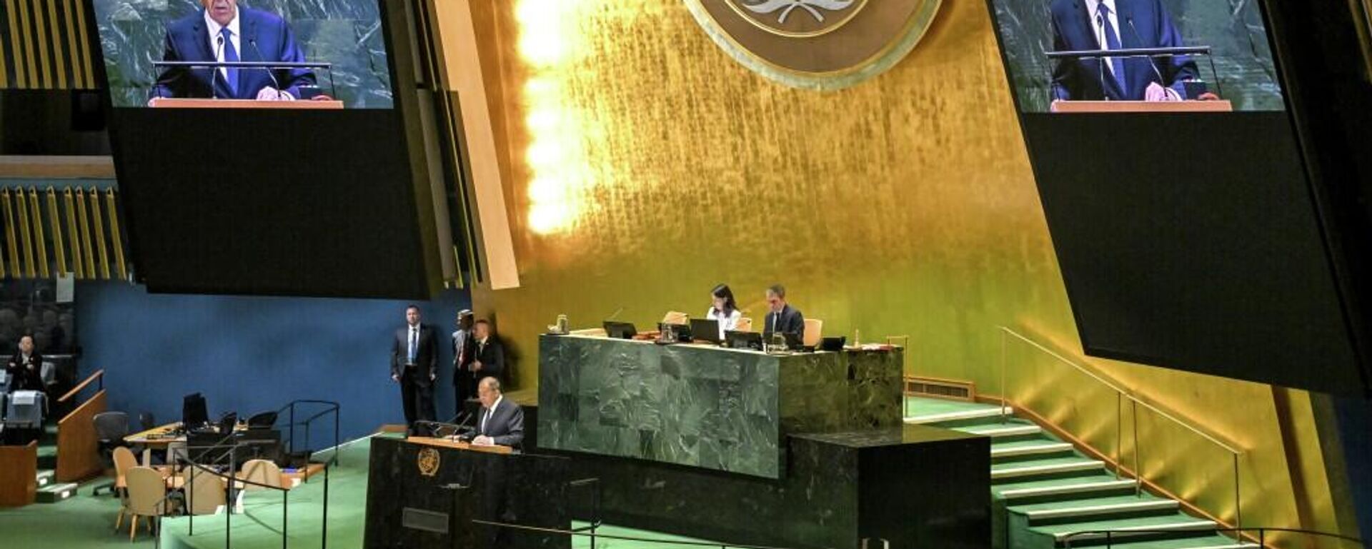 俄羅斯外交部長謝爾蓋·拉夫羅夫出席第80屆聯合國大會一般性辯論併發表講話 - 俄羅斯衛星通訊社, 1920, 28.09.2025