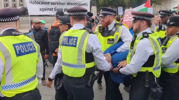 伦敦警方逮捕数十名参加声援“巴勒斯坦行动”集会的人士 - 俄罗斯卫星通讯社