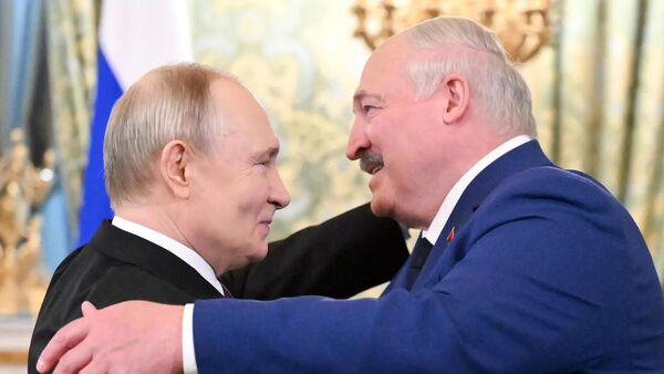 俄羅斯總統普京與白俄羅斯總統盧卡申科 - 俄羅斯衛星通訊社