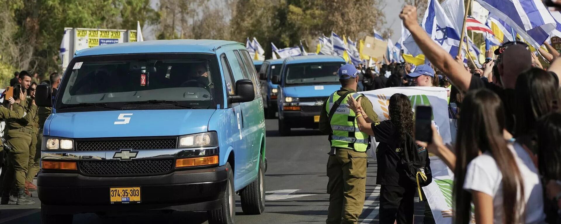 第二批以色列人质移交红十字会 - 俄罗斯卫星通讯社, 1920, 13.10.2025