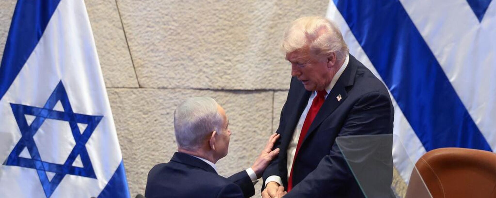 美国总统特朗普与以色列总理内塔尼亚胡 - 俄罗斯卫星通讯社, 1920, 13.10.2025