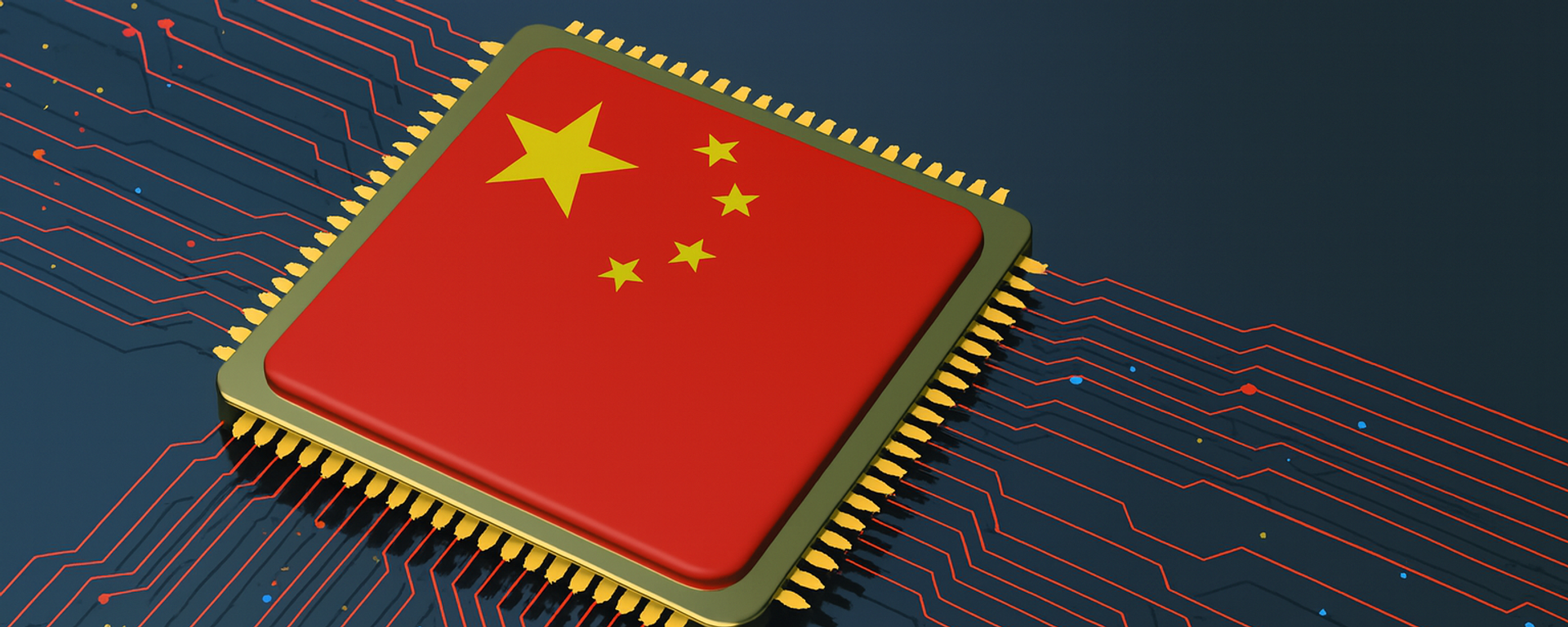 Чип с китайским флагом - 俄罗斯卫星通讯社, 1920, 15.10.2025