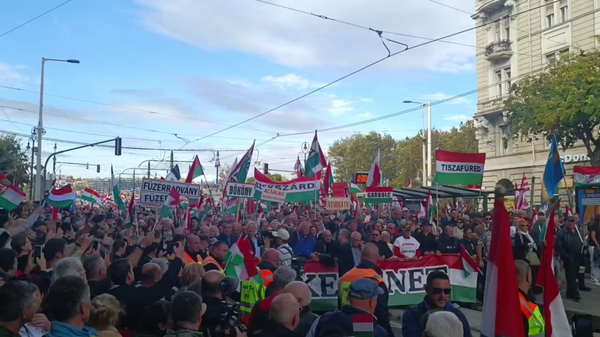 匈牙利舉行“和平遊行” - 俄羅斯衛星通訊社