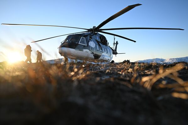 俄罗斯“科雷马航空”航空公司的多用途米-38直升机。 - 俄罗斯卫星通讯社