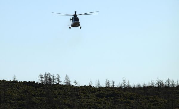 多用途米-38直升机正在降落。 - 俄罗斯卫星通讯社