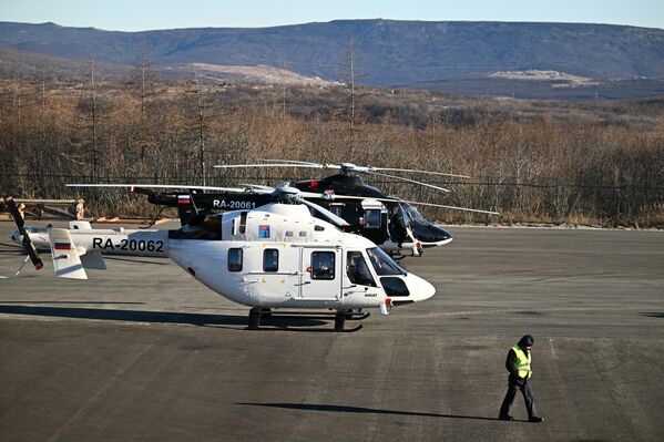 俄罗斯“科雷马航空”航空公司的“安萨特”直升机在起飞前。 - 俄罗斯卫星通讯社