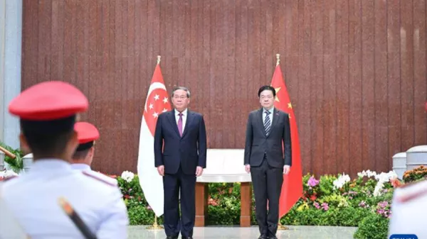 李强同新加坡总理黄循财会谈 - 俄罗斯卫星通讯社