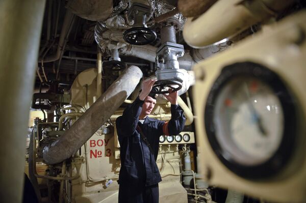 “彼得大帝”号核动力巡洋舰的机炉舱 - 俄罗斯卫星通讯社