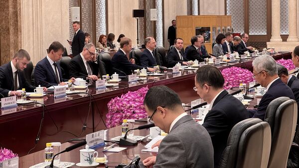 丁薛祥与俄第一副总理曼图罗夫在北京就投资合作机制进行磋商  - 俄罗斯卫星通讯社