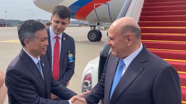 俄总理米舒斯京抵达中国 - 俄罗斯卫星通讯社