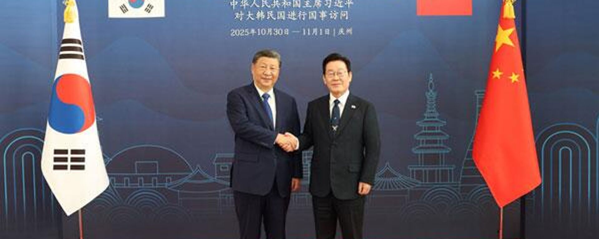 习近平同韩国总统李在明会谈 - 俄罗斯卫星通讯社, 1920, 04.11.2025