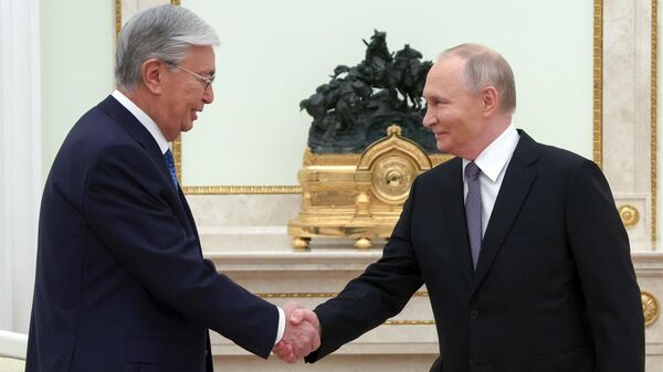 Президент Владимир Путин провел переговоры с президентом Казахстана Касым-Жомартом Токаевым - 俄罗斯卫星通讯社