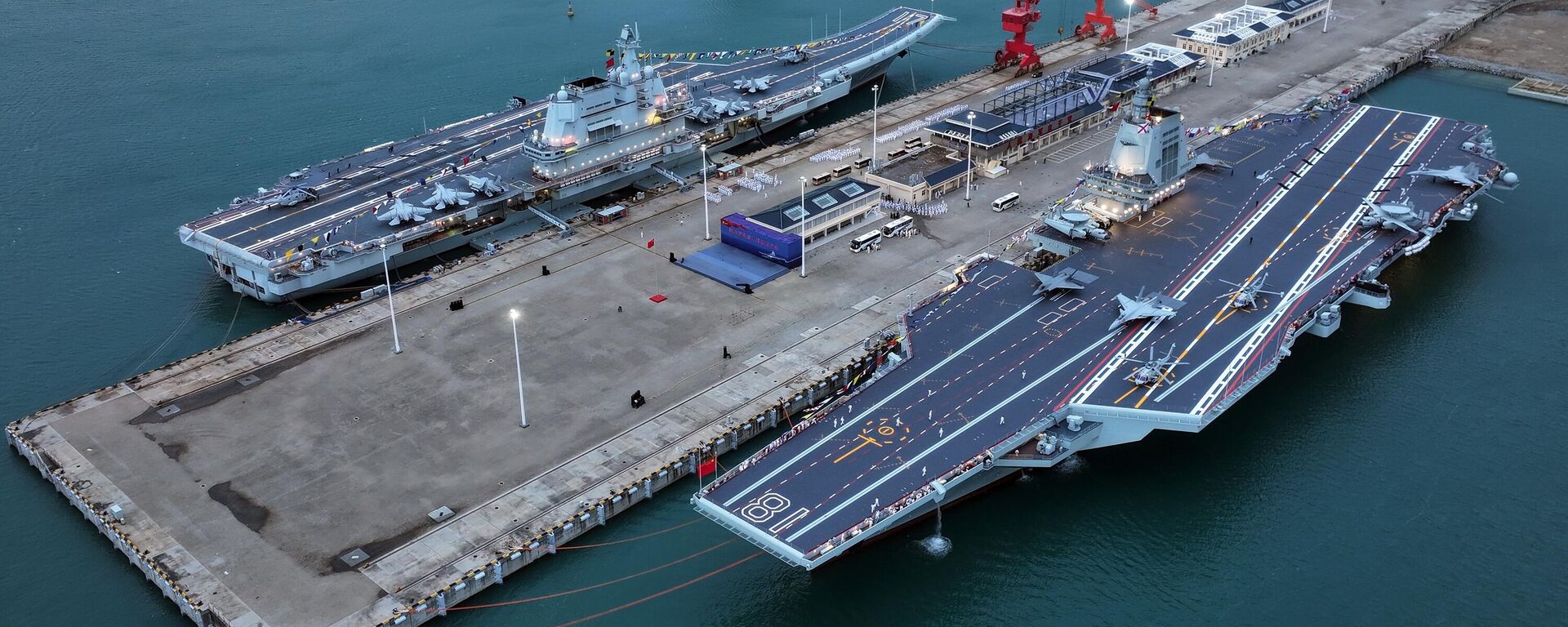 中國福建艦開展入列後首次海上實兵訓練 - 俄羅斯衛星通訊社, 1920, 18.11.2025