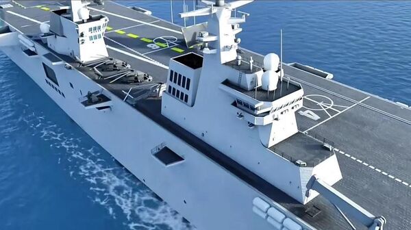 中國海軍四川艦開展首次海試 - 俄羅斯衛星通訊社