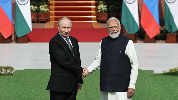普京与莫迪举行会晤：俄印在军事技术合作领域充满互信 - 俄罗斯卫星通讯社