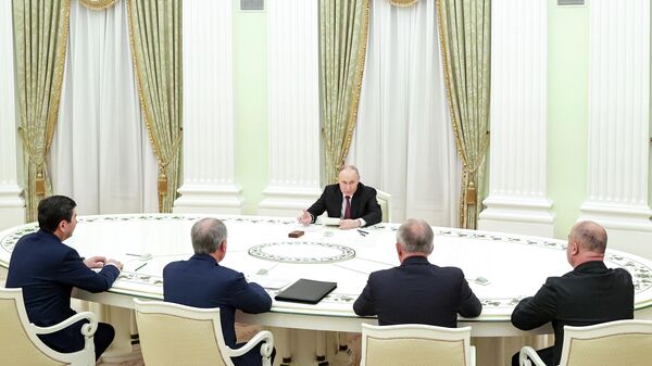 俄羅斯總統普京在克里姆林宮接見了集安組織議會大會成員 - 俄羅斯衛星通訊社