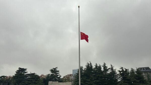 侵華日軍南京大屠殺遇難同胞紀念館舉行升國旗和下半旗儀式 - 俄羅斯衛星通訊社