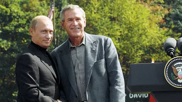 普京与乔治·沃克·布什（小布什） - 俄罗斯卫星通讯社