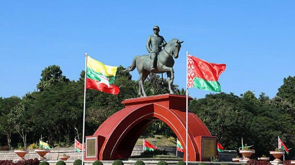 缅甸和白俄罗斯国旗 - 俄罗斯卫星通讯社