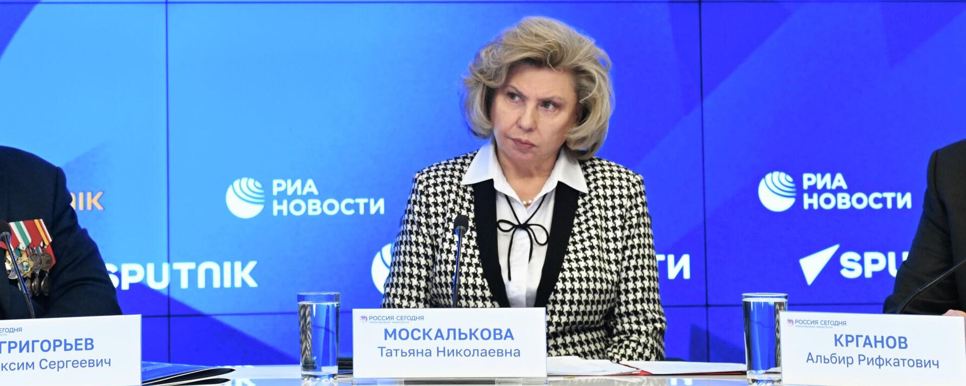 俄罗斯人权事务专员莫斯卡利科娃在“今日俄罗斯”媒体集团国际多媒体新闻中心 - 俄罗斯卫星通讯社, 1920, 22.01.2026