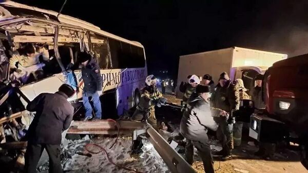 俄滨海边疆区哈桑区政府：有9人在旅游大巴事故中受伤 - 俄罗斯卫星通讯社