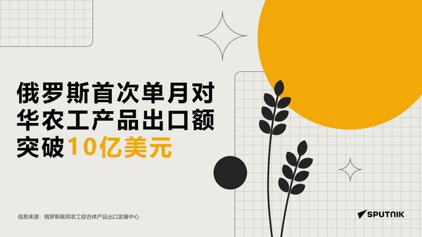 俄羅斯增加對華農產品出口 - 俄羅斯衛星通訊社