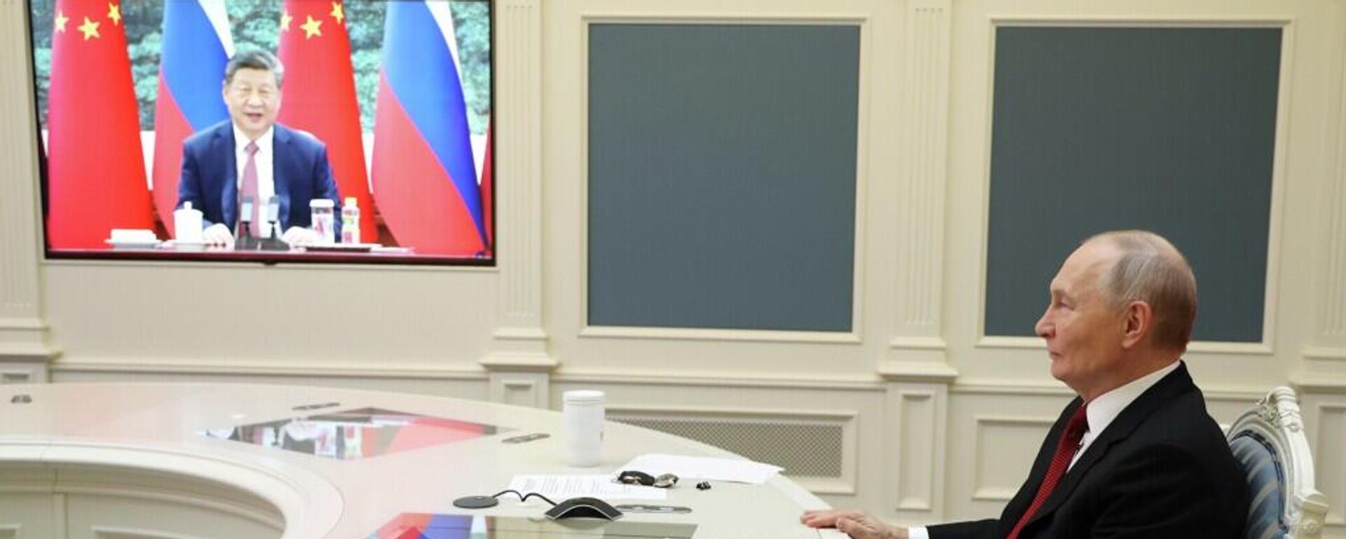 习近平同俄罗斯总统普京举行视频会晤 - 俄罗斯卫星通讯社, 1920, 04.02.2026